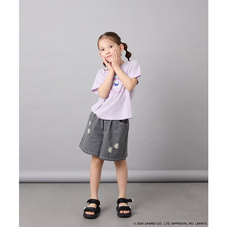 [110-140]【数量限定】[シナモロール＆クロミ]スパンコールTシャツ | a.v.v【KIDS】 | 詳細画像27 