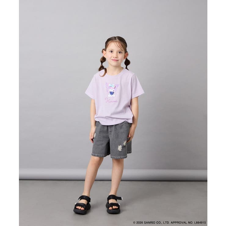 [110-140]【数量限定】[シナモロール＆クロミ]スパンコールTシャツ | a.v.v【KIDS】 | 詳細画像28 