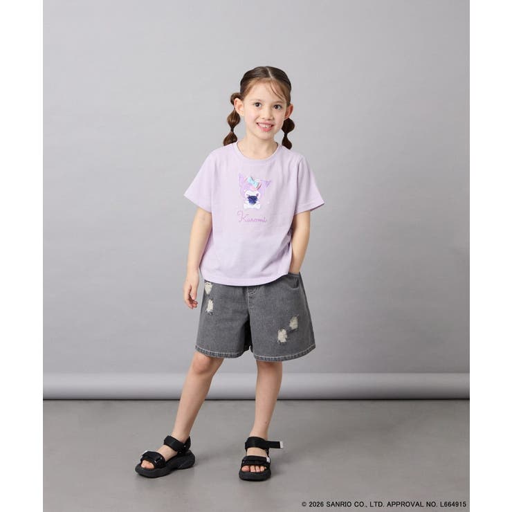 [110-140]【数量限定】[シナモロール＆クロミ]スパンコールTシャツ | a.v.v【KIDS】 | 詳細画像29 