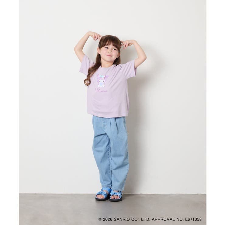 [110-140]【数量限定】[シナモロール＆クロミ]スパンコールTシャツ | a.v.v【KIDS】 | 詳細画像33 