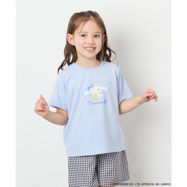 [110-140]【数量限定】[シナモロール＆クロミ]スパンコールTシャツ | a.v.v【KIDS】 | 詳細画像4 