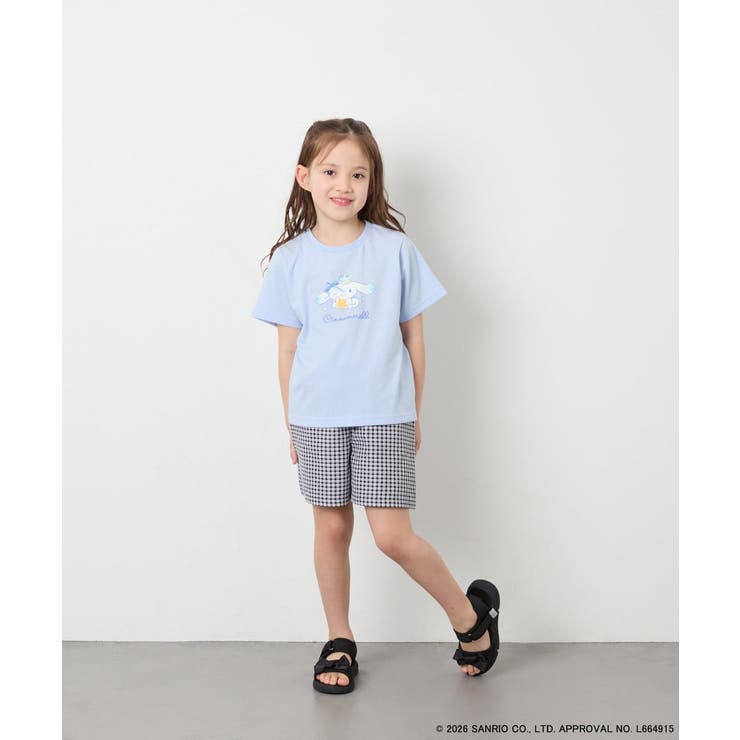 [110-140]【数量限定】[シナモロール＆クロミ]スパンコールTシャツ | a.v.v【KIDS】 | 詳細画像6 