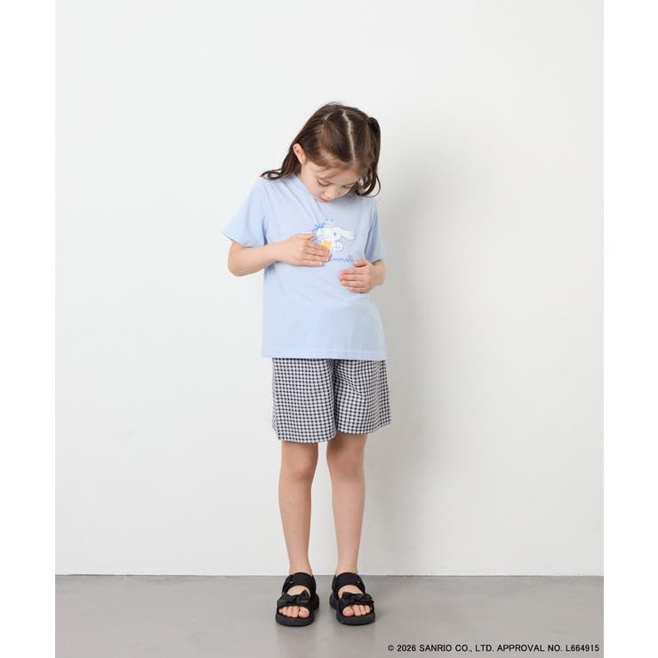 [110-140]【数量限定】[シナモロール＆クロミ]スパンコールTシャツ | a.v.v【KIDS】 | 詳細画像8 
