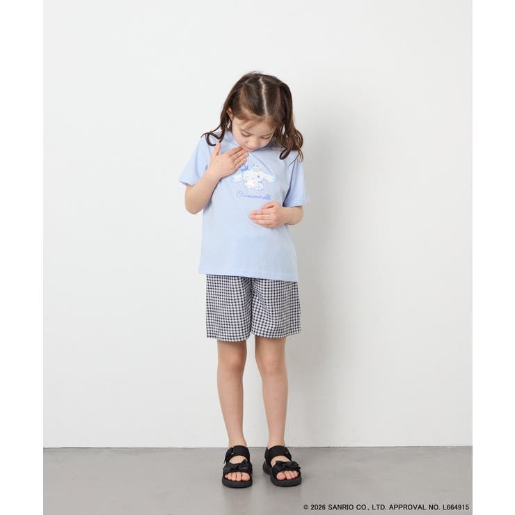 [110-140]【数量限定】[シナモロール＆クロミ]スパンコールTシャツ | a.v.v【KIDS】 | 詳細画像9 