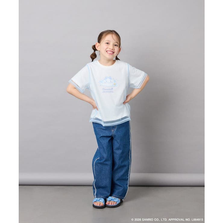 [120-150]【数量限定】[シナモロール＆クロミ]オーバーチュールTシャツ | a.v.v【KIDS】 | 詳細画像10 