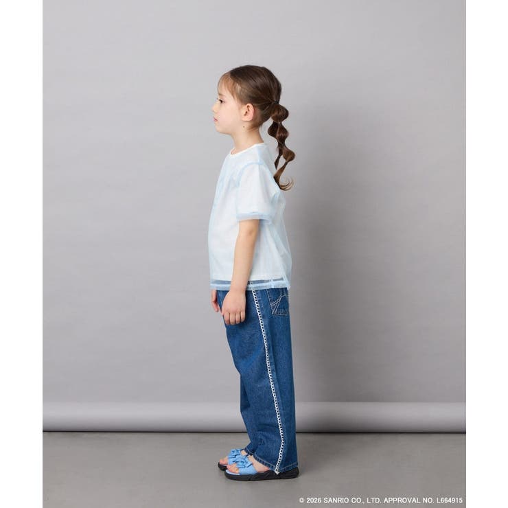 [120-150]【数量限定】[シナモロール＆クロミ]オーバーチュールTシャツ | a.v.v【KIDS】 | 詳細画像11 
