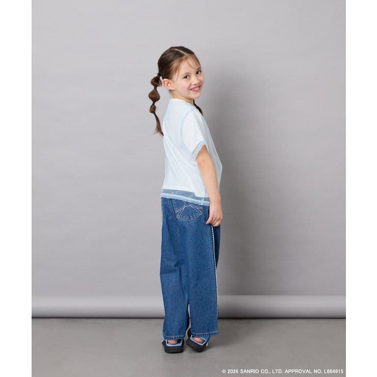 [120-150]【数量限定】[シナモロール＆クロミ]オーバーチュールTシャツ | a.v.v【KIDS】 | 詳細画像12 