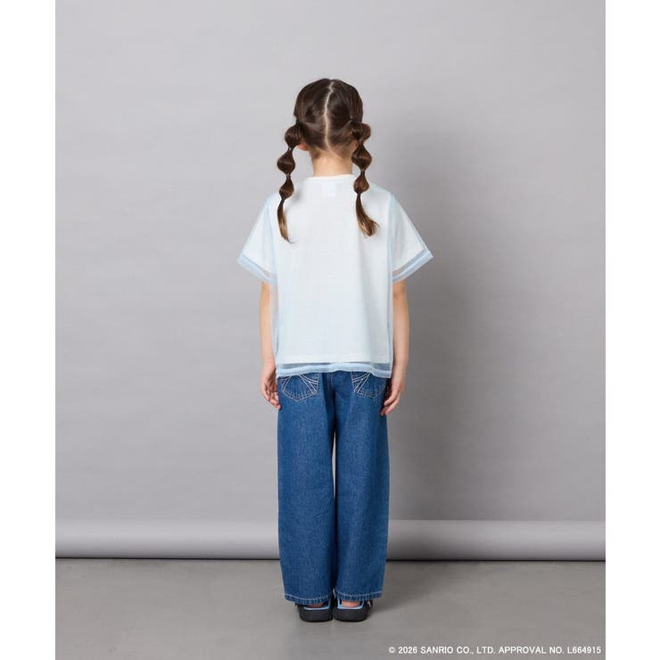 [120-150]【数量限定】[シナモロール＆クロミ]オーバーチュールTシャツ | a.v.v【KIDS】 | 詳細画像13 