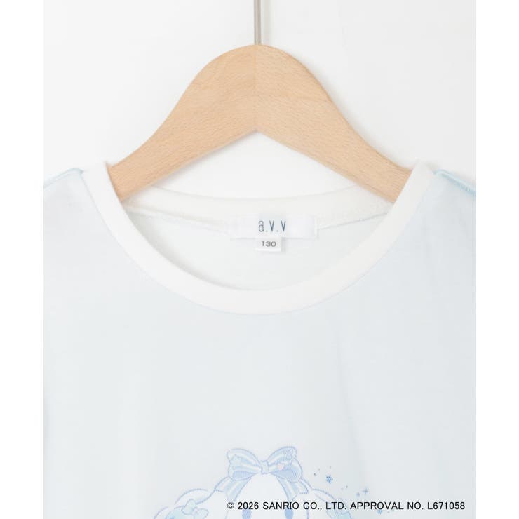 [120-150]【数量限定】[シナモロール＆クロミ]オーバーチュールTシャツ | a.v.v【KIDS】 | 詳細画像20 