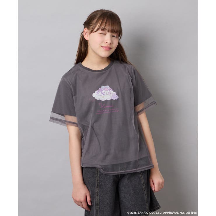 [120-150]【数量限定】[シナモロール＆クロミ]オーバーチュールTシャツ | a.v.v【KIDS】 | 詳細画像24 