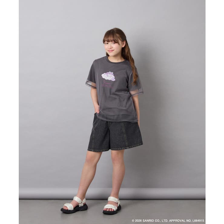 [120-150]【数量限定】[シナモロール＆クロミ]オーバーチュールTシャツ | a.v.v【KIDS】 | 詳細画像26 