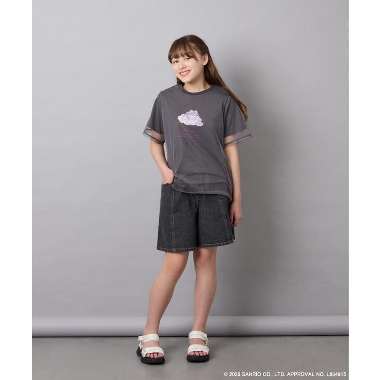 [120-150]【数量限定】[シナモロール＆クロミ]オーバーチュールTシャツ | a.v.v【KIDS】 | 詳細画像28 