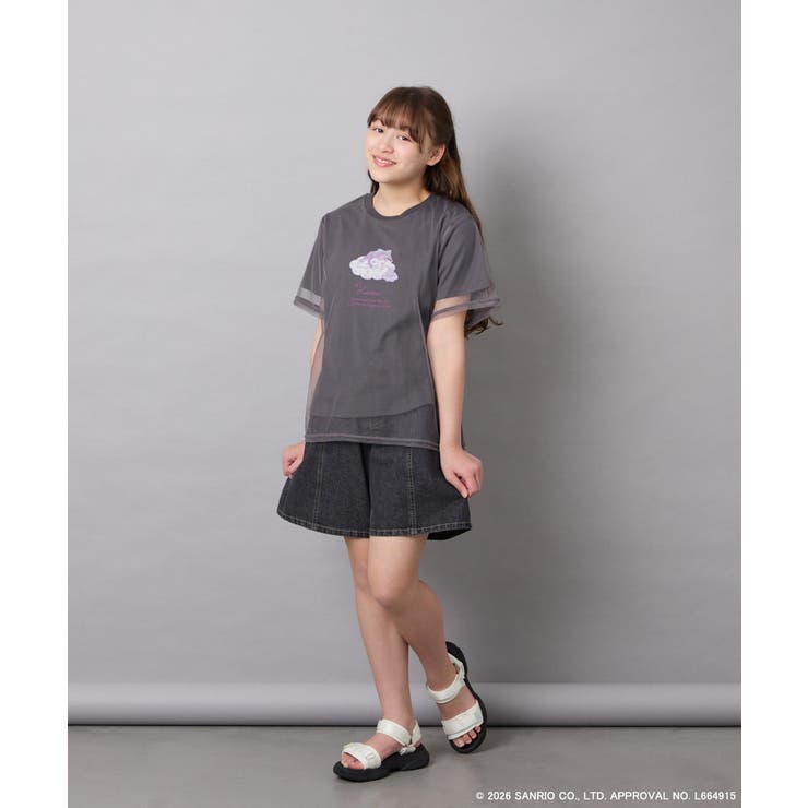 [120-150]【数量限定】[シナモロール＆クロミ]オーバーチュールTシャツ | a.v.v【KIDS】 | 詳細画像30 