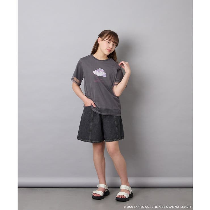 [120-150]【数量限定】[シナモロール＆クロミ]オーバーチュールTシャツ | a.v.v【KIDS】 | 詳細画像31 