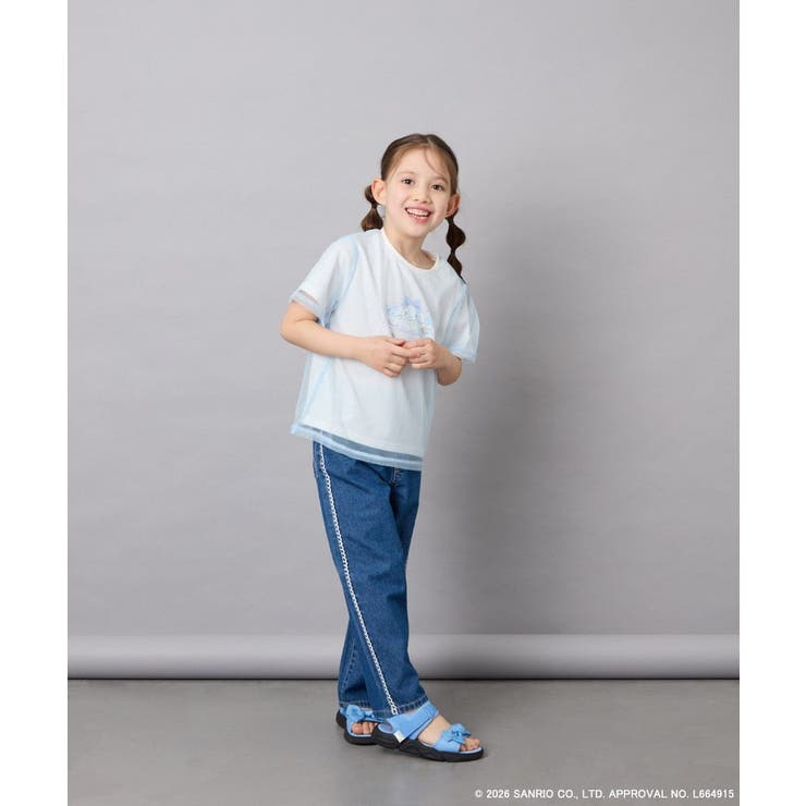 [120-150]【数量限定】[シナモロール＆クロミ]オーバーチュールTシャツ | a.v.v【KIDS】 | 詳細画像6 