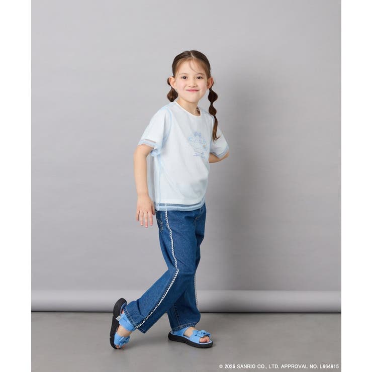 [120-150]【数量限定】[シナモロール＆クロミ]オーバーチュールTシャツ | a.v.v【KIDS】 | 詳細画像9 