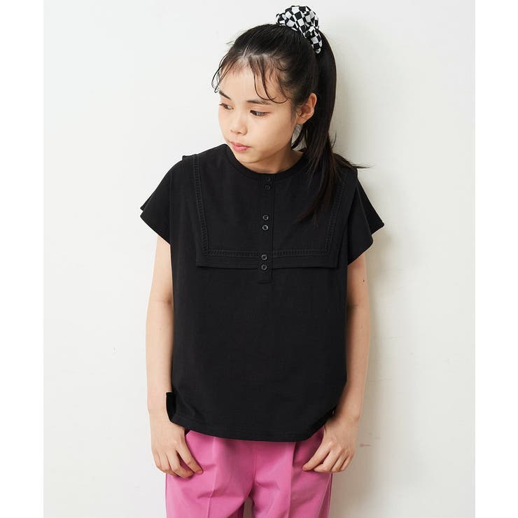 140-150]セーラーカラーTシャツ [品番：ITKW0004031]｜a.v.v【KIDS】（アーヴェヴェ）のキッズファッション通販｜SHOPLIST（ショップリスト）