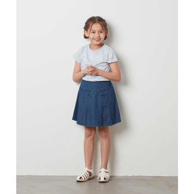 [100-130]ロゴ刺繍Ｔシャツ | a.v.v【KIDS】 | 詳細画像20 