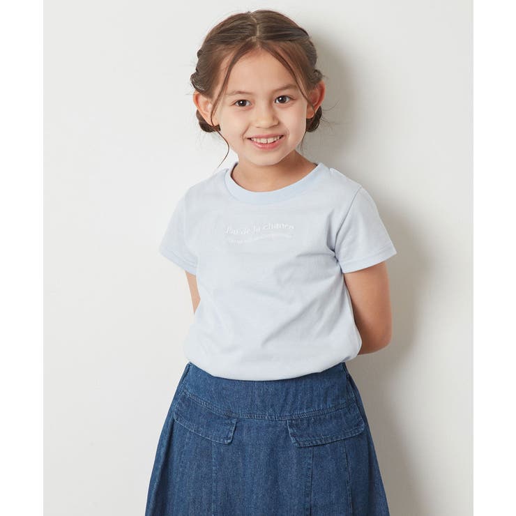 [100-130]ロゴ刺繍Ｔシャツ | a.v.v【KIDS】 | 詳細画像22 