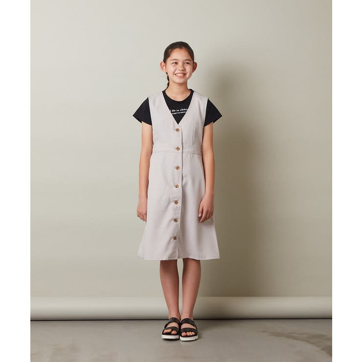 [100-130]ロゴ刺繍Ｔシャツ | a.v.v【KIDS】 | 詳細画像7 