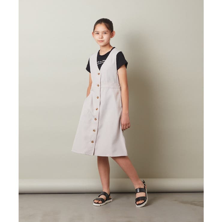 [100-130]ロゴ刺繍Ｔシャツ | a.v.v【KIDS】 | 詳細画像8 