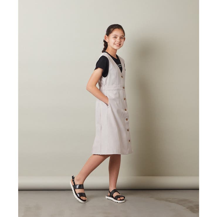 [100-130]ロゴ刺繍Ｔシャツ | a.v.v【KIDS】 | 詳細画像9 