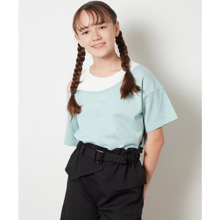 [100-130]アシメレイヤー風Ｔシャツ | a.v.v【KIDS】 | 詳細画像8 