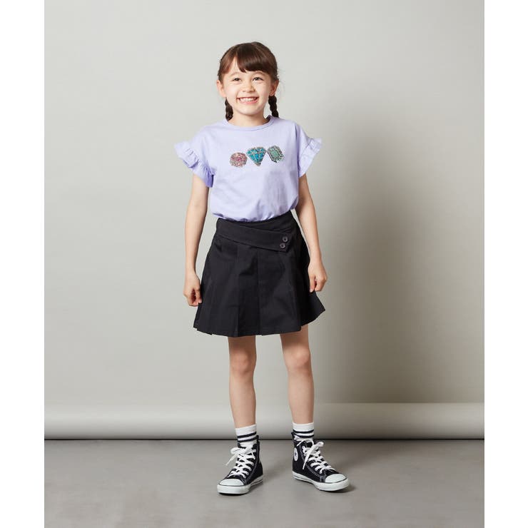 [160]袖フリルスパンコールＴシャツ | a.v.v【KIDS】 | 詳細画像13 