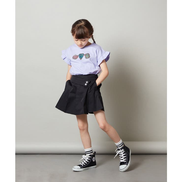 [160]袖フリルスパンコールＴシャツ | a.v.v【KIDS】 | 詳細画像14 