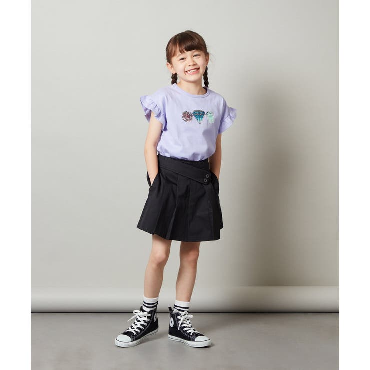 [160]袖フリルスパンコールＴシャツ | a.v.v【KIDS】 | 詳細画像15 