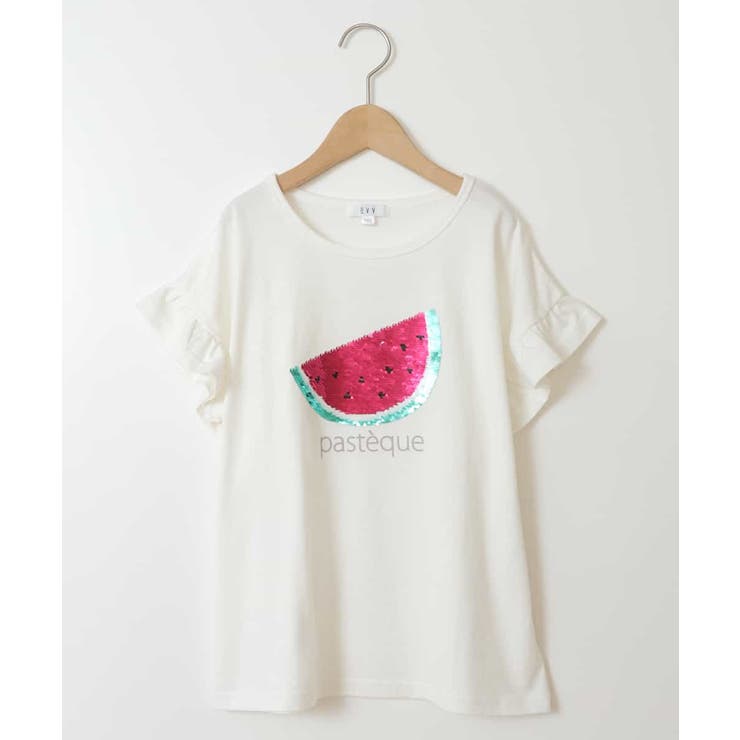 [160]袖フリルスパンコールＴシャツ | a.v.v【KIDS】 | 詳細画像33 
