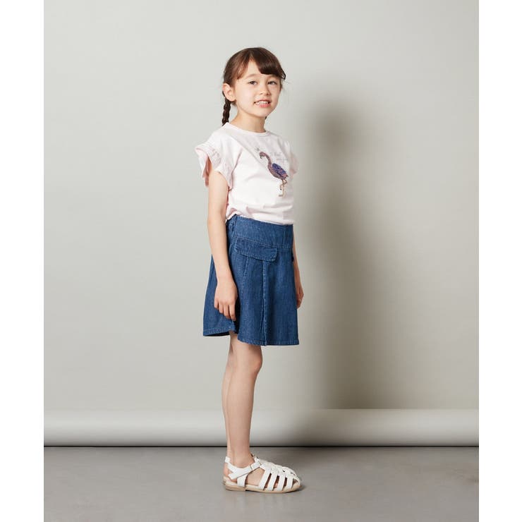 [160]袖フリルスパンコールＴシャツ | a.v.v【KIDS】 | 詳細画像7 