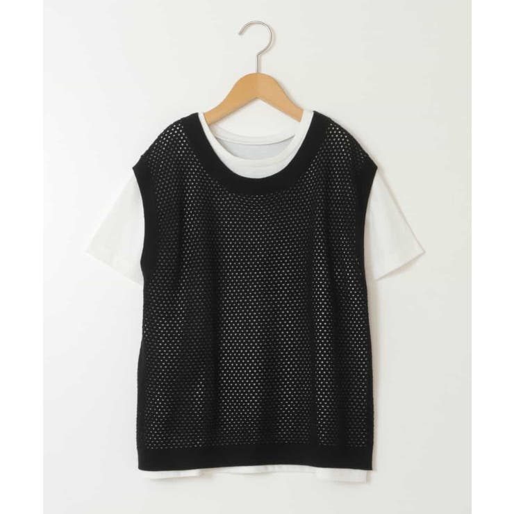 [100-130]【2点セット】メッシュ編みニットベストセット | a.v.v【KIDS】 | 詳細画像26 
