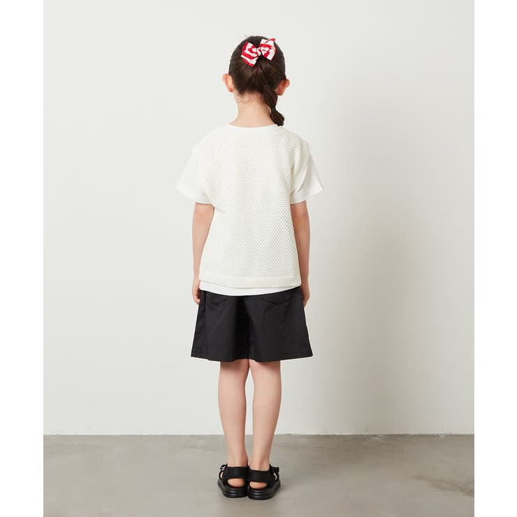 [100-130]【2点セット】メッシュ編みニットベストセット | a.v.v【KIDS】 | 詳細画像9 