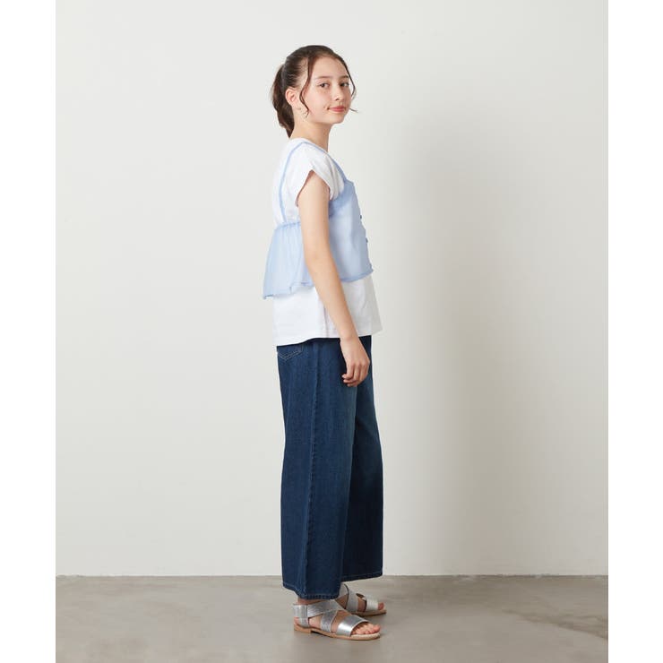 [100-130]シアーキャミドッキングＴシャツ | a.v.v【KIDS】 | 詳細画像15 