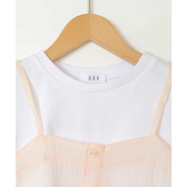 [100-130]シアーキャミドッキングＴシャツ | a.v.v【KIDS】 | 詳細画像19 