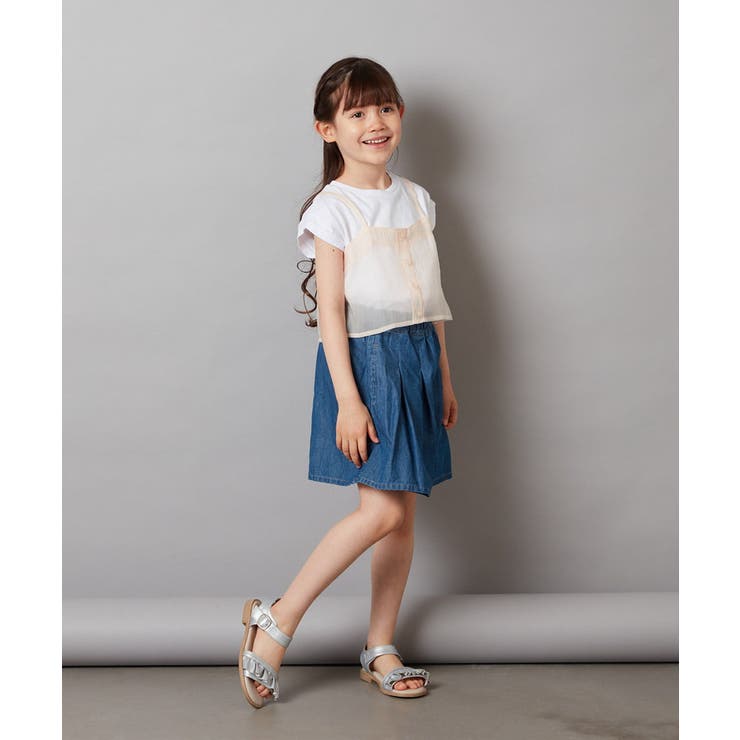 [100-130]シアーキャミドッキングＴシャツ | a.v.v【KIDS】 | 詳細画像25 