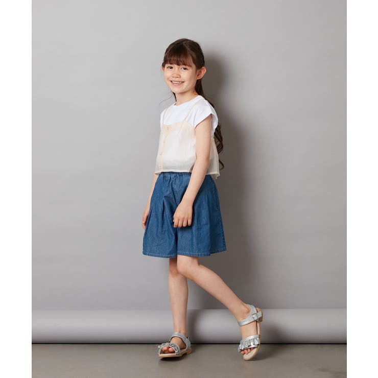 [100-130]シアーキャミドッキングＴシャツ | a.v.v【KIDS】 | 詳細画像26 