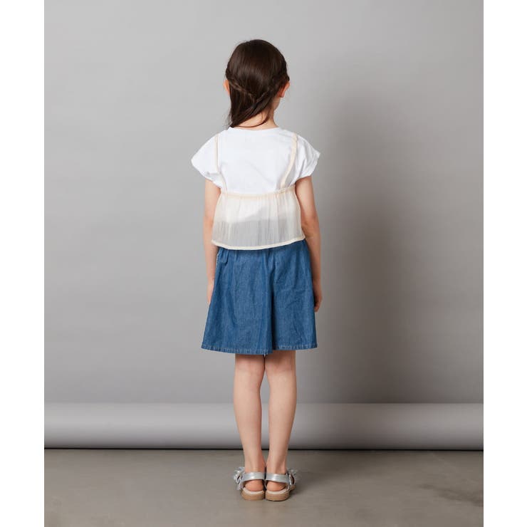 [100-130]シアーキャミドッキングＴシャツ | a.v.v【KIDS】 | 詳細画像30 