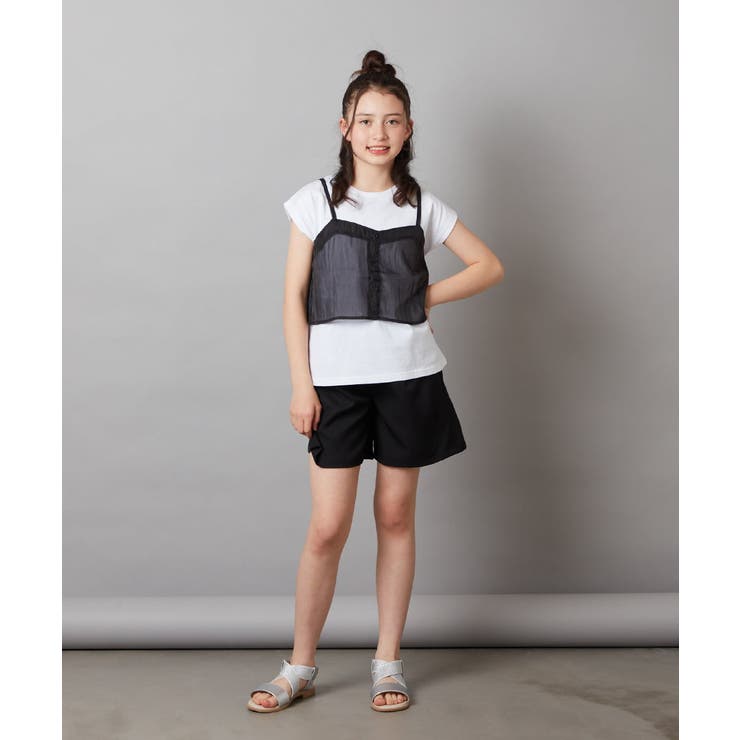 [100-130]シアーキャミドッキングＴシャツ | a.v.v【KIDS】 | 詳細画像5 