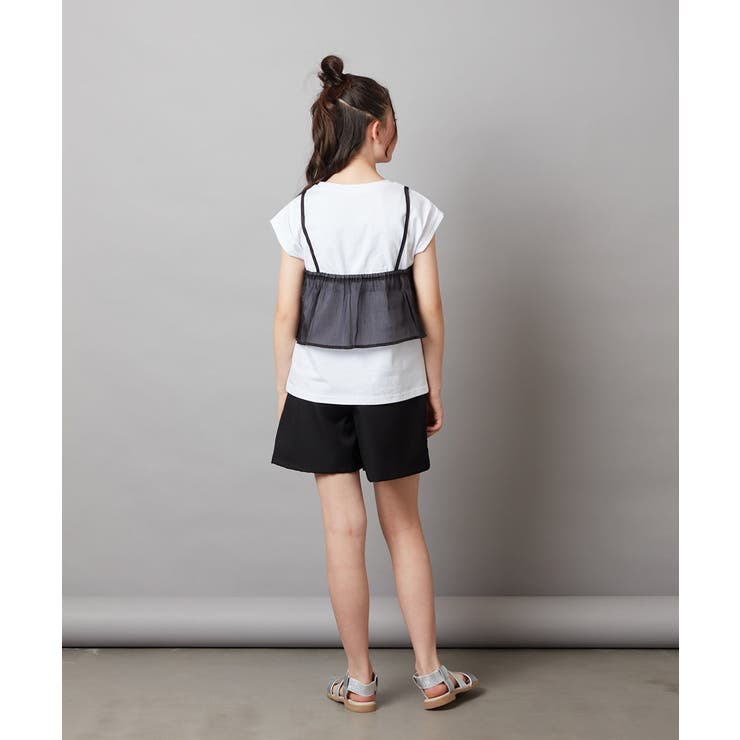 [100-130]シアーキャミドッキングＴシャツ | a.v.v【KIDS】 | 詳細画像7 