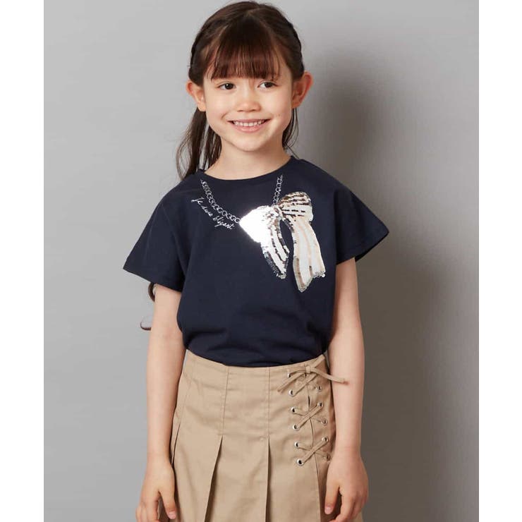 [100-130]スパンコールアソートTシャツ | a.v.v【KIDS】 | 詳細画像2 