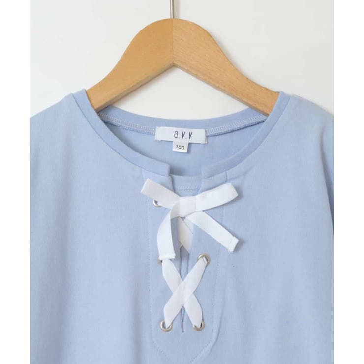 [100-130]フロントレースUPTシャツ | a.v.v【KIDS】 | 詳細画像4 