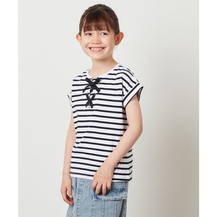 [100-130]フロントレースUPTシャツ | a.v.v【KIDS】 | 詳細画像9 