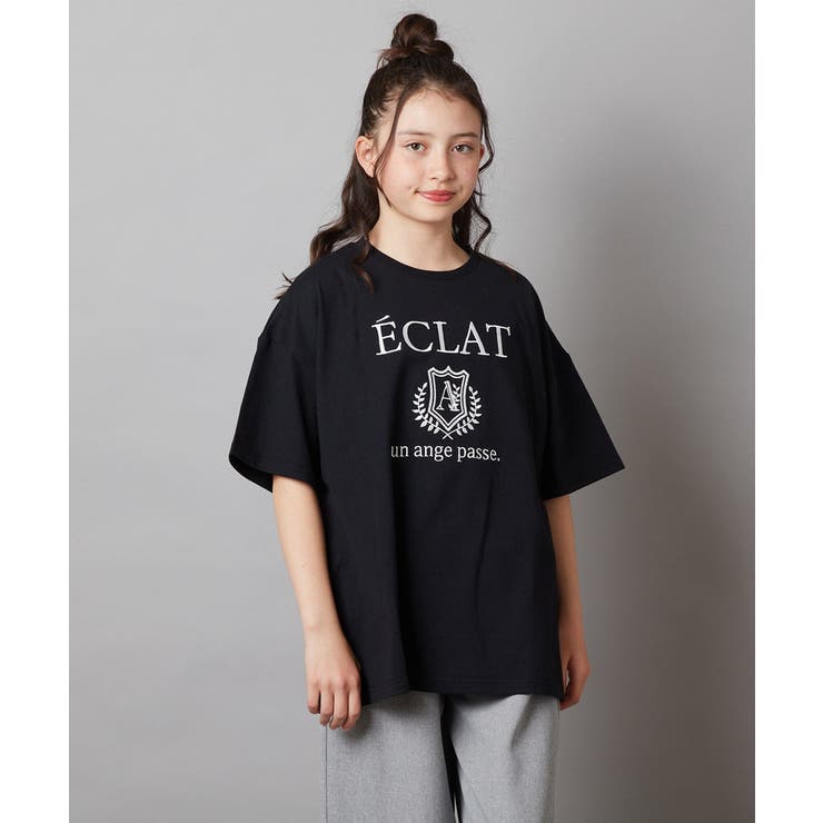 [120-130]エンブレム刺繍オーバーシルエットＴシャツ | a.v.v【KIDS】 | 詳細画像24 