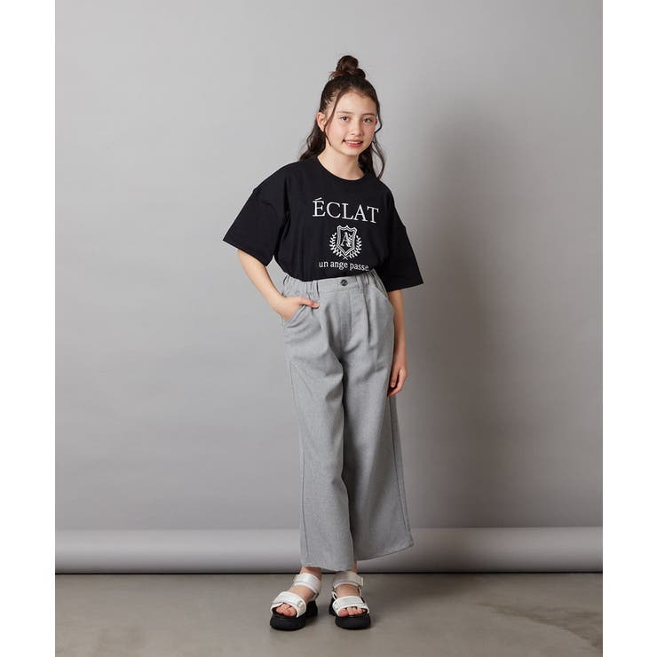 [120-130]エンブレム刺繍オーバーシルエットＴシャツ | a.v.v【KIDS】 | 詳細画像30 