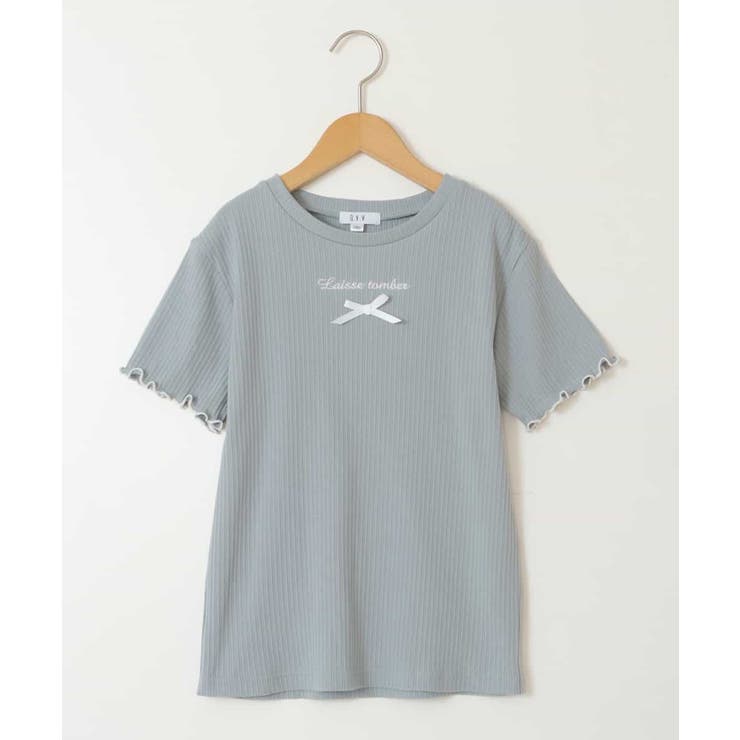 ロゴ刺繍入りプチリボンカットソー | a.v.v【KIDS】 | 詳細画像2 