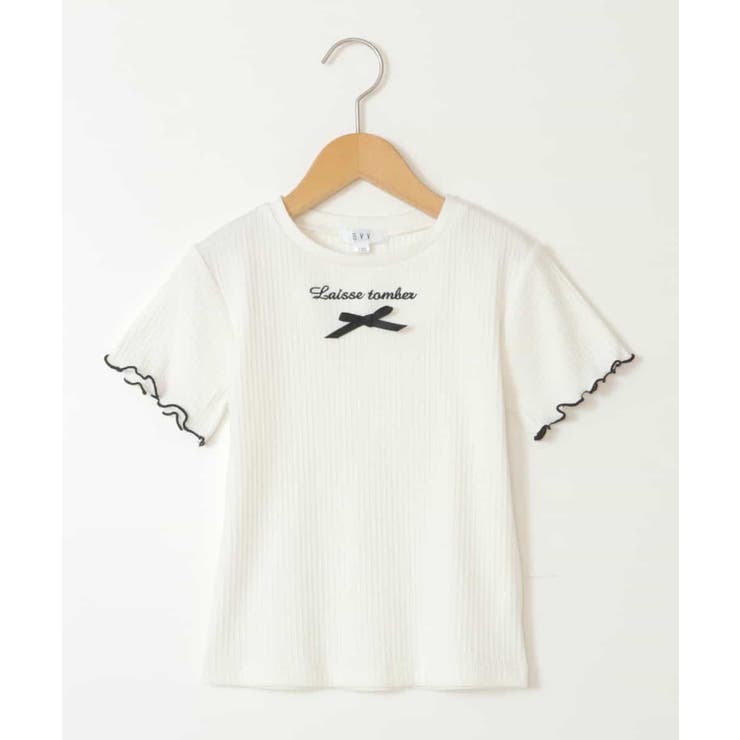 ロゴ刺繍入りプチリボンカットソー | a.v.v【KIDS】 | 詳細画像21 