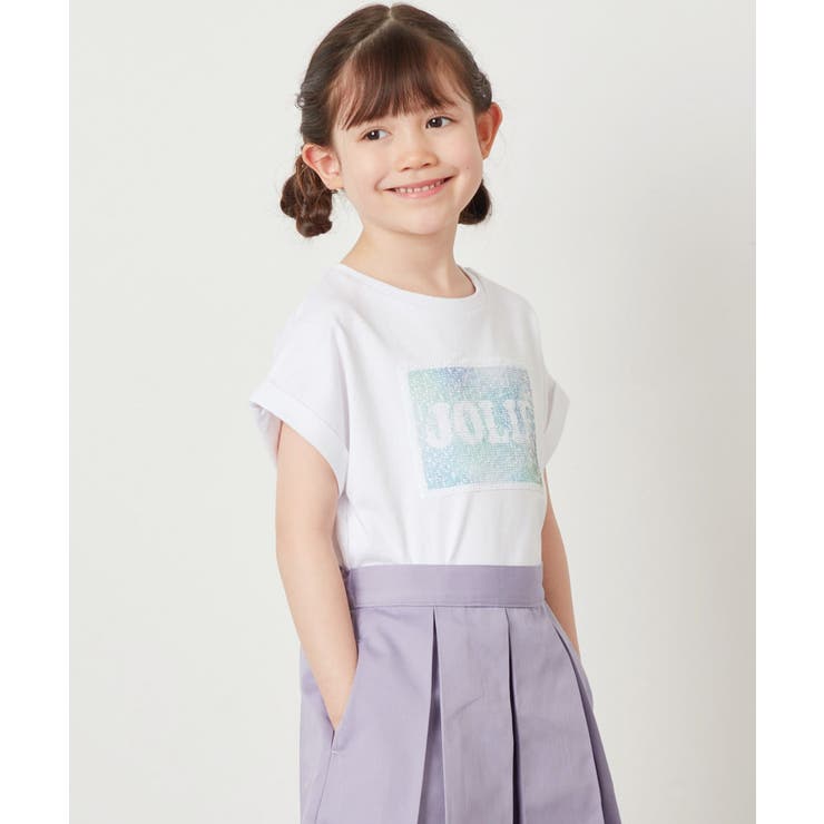 [100-130]スパンコールTシャツ | a.v.v【KIDS】 | 詳細画像1 
