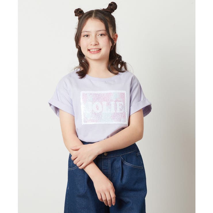 [100-130]スパンコールTシャツ | a.v.v【KIDS】 | 詳細画像18 